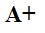letra a mayuscula más el simbolo más